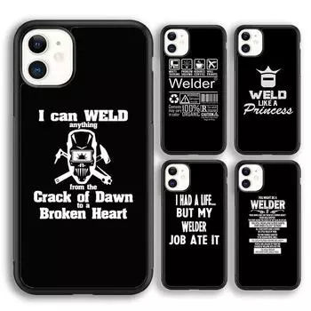 Krajews Funny Welding Quote Soft Phone Case Cover For iPhone 14 5 6s 7 8 plus X XR XS 11 12 13 pro max Samsung S21 S22ultra Plus iPhone 6plus