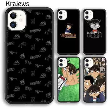 Krajews Japanese anime Detective Conan Soft Phone Case For iPhone 14 5 6s 7 8 plus X XR XS 11 12 13 pro max Samsung S21 S22ultra iPhone 6plus