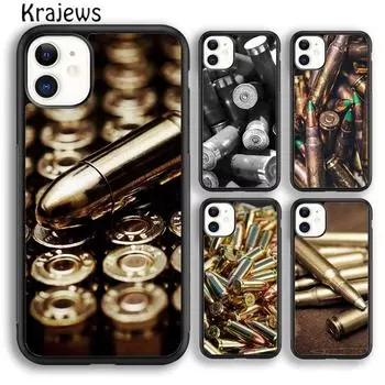 Чехол для телефона Krajews Military Gun Bullets Collage для iPhone 14 5 6s 7 8 plus X XR XS 11 12 13 pro max Samsung S21 S22 ultra iPhone 6plus