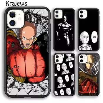 Чехол для телефона Krajews One Punch Man Japan Manga для iPhone 14 5 SE 6s 7 8 plus 11 12 13 pro X XR XS max Samsung S21 S22 ultra iPhone 6plus