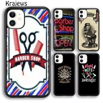 Krajews Парикмахерская парикмахерская салон чехол для телефона чехол для iPhone 14 5 6s 7 8 plus XR XS 11 12 13 pro max Samsung S21 S22ultra iPhone 6plus