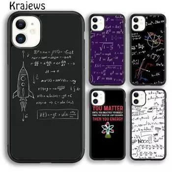 Мягкий чехол Krajews Science Physics Equation для iPhone 14 5 6s 7 8 plus X XR XS 11 12 13 pro max Samsung S21 S22ultra iPhone 6plus