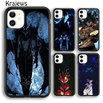 Krajews Sung Jin Woo Solo выравнивающий чехол для телефона iPhone 14 5 SE 6s 7 8 plus X XR XS 11 12 13 pro max Samsung S21 S22ultra iPhone 6plus