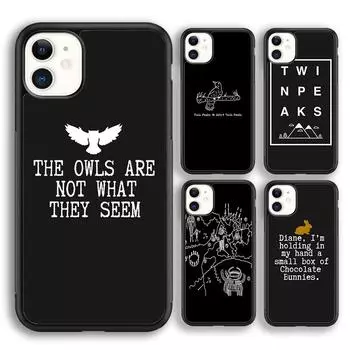 Мягкий чехол для телефона Krajews с постером Твин Пикс для iPhone 14 5 6s 7 8 plus X XR XS 11 12 13 pro max Samsung Galaxy S21 S22ultra iPhone 6plus