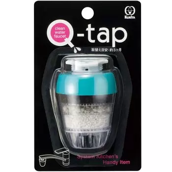 Кран для очистки воды Kuritak, прямая фильтрация, синий Q-TAP