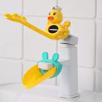 Кран для воды, удлинитель для детской раковины, детский кран для мытья рук, удлинитель, излив, артефакт, водопроводная труба, брызгозащищенный мультфильм