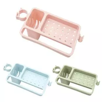 Кран Сливная полка Подставка для хранения раковины Кухонная губка Ткань Держатель тряпок синий