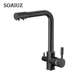 Краны Смесители для кухни Смеситель Фильтр для питьевой воды Многоцветный кухонный кран Раковина Водопроводный кран