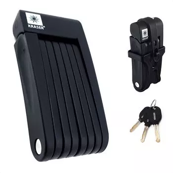 KRASER KR7022B Велосипедная цепь, складной велосипед, портативный замок для мотоцикла, электрический скутер, крюк с кронштейном, велосипедный замок, седло для шлема, защитный замок для шлема