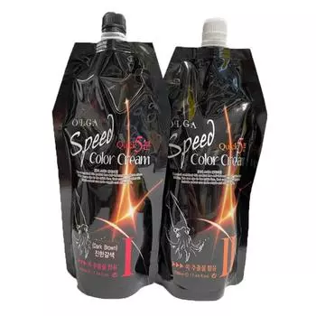 Краситель для чернил кальмара Olga Quick 5-минутный 500 г, темно-коричневый, 1 шт.