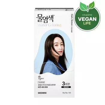 Краситель на водной основе Seed B premium, 3 порции, темно-коричневый, 1 шт.