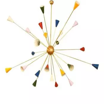 Красивая 24 Light Brass Современная люстра Sputnik в стиле Stilnovo середины века