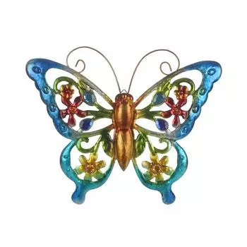 Красивая 3D Металлическая Подвесная Скульптура Бабочки для Двора Садовый Декоративный Настенный Арт Type 2