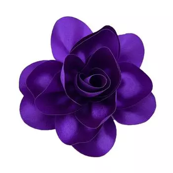 Красивая атласная булавка с цветком на лацкане, нежная брошь, французская брошь с уникальным узором для модных личностей фиолетовый