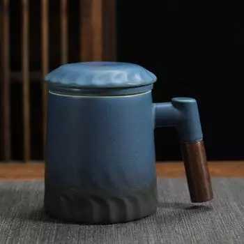 Красивая большая кружка для чая с фильтром, меняющая цвет кружка, симпатичные кружки, кофейные чашки, набор рождественских кружек с термостойкой оригинальной керамической крышкой