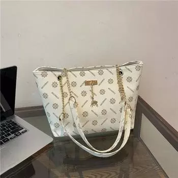 Красивая большая вместительная сумка для женщин, новая повседневная корейская модная сумка через плечо, темпераментная сумка через подмышку