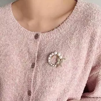 Красивая брошь-булавка, идеальная, прочная, компактная серебряный