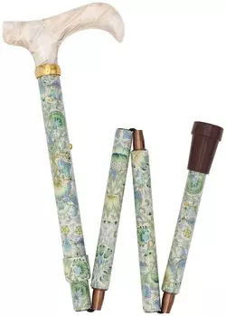 Красивая и нежная складная трость с принтом Liberty. Легкая и стильная трость для женщин с (Роден) [Подходящая высота примерно. 138-165см/В комплекте