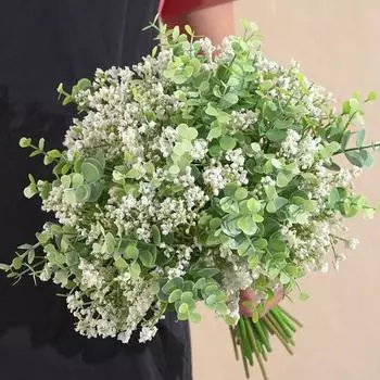 Красивая имитация цветка. Широкое применение. Не требует обслуживания. Colorfast. белый