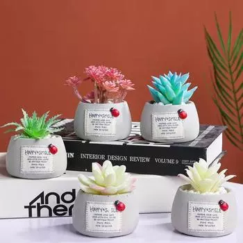 Красивая имитация горшечных растений, реалистичная, портативная, декоративная 1