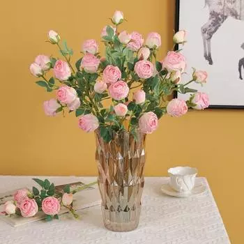 Красивая имитация розы, не требует воды, многослойные лепестки, декоративные