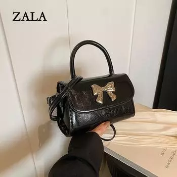 Красивая индивидуальная модная сумка через плечо, сезонная, новая сумка, женская, трендовая, повседневная, портативная, маленькая, квадратная сумка чёрный