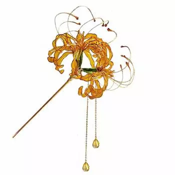 Красивая красная заколка для волос Dip Art, выпускной, японская заколка Furisode [misaki], шпилька для волос Spider-Higanbana, Человек-паук, цветок, заколка для волос, украшение,