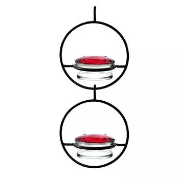 Красивая круглая подвесная кормушка для колибри, наружная подвесная кормушка для колибри, 2 шт.