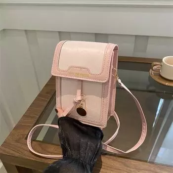 Красивая летняя повседневная сумка на одно плечо, модная нишевая, новая модная дизайнерская сумка для мобильного телефона через плечо, маленькая квадратная сумка Without pendant