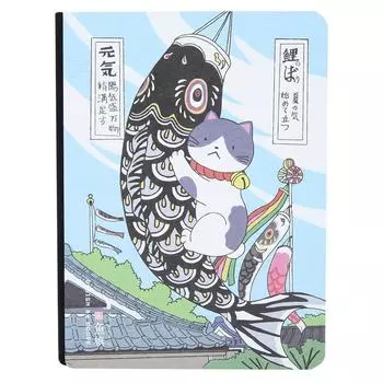 Красивая обложка для блокнота с ручной росписью, блокнот для журнала, блокнот для рисования вручную(Рыбный флаг)