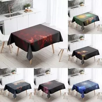 Красивая очаровательная скатерть для фейерверков, свадебная вечеринка, ресторан, банкетный декор, устойчивая к пятнам водонепроницаемая скатерть для дома 40x70cm