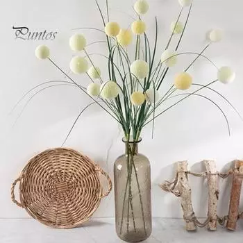 Красивая одиночная ветка, простой в уходе, имитация искусственного цветка одуванчика, свадебный декор, реквизит для фотосъемки жёлтый