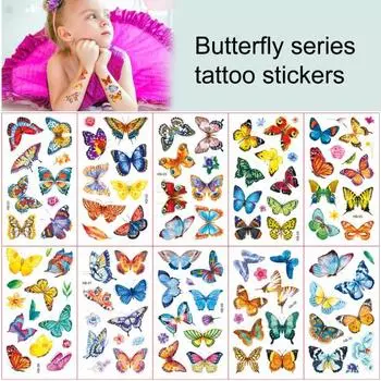 Красивая поддельная татуировка на теле с различными узорами, яркий цвет, инструмент для боди-арта Buttefly