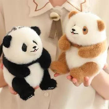 Красивая подвеска в виде плюшевой панды, мягкая игрушка в виде панды, брелок в виде плюшевой игрушки Kawaii, игрушка в виде красной панды, подвеска в виде плюшевой панды 15cm