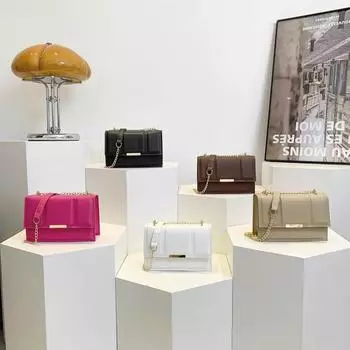 Красивая повседневная однотонная сумка через плечо, новый стиль, повседневная сумка на новый модный простой кроссбоди, маленькая квадратная сумка