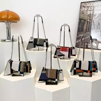 Красивая повседневная персонализированная модная сумка через плечо для женщин, новая простая большая вместительная сумка через плечо, маленькая квадратная сумка