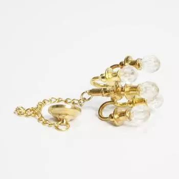 Красивая прочная изящная люстра для кукольного домика для изготовления игрушек, миниатюрная мебель бронзовый