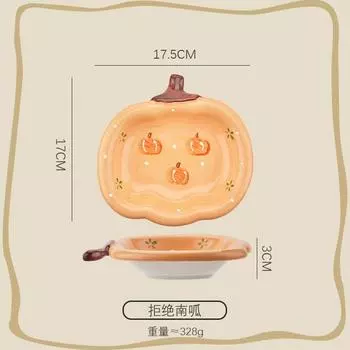 Красивая симпатичная керамическая тарелка для фруктов, десертов, тортов, закусок, димсамов, мультяшная клубника, бытовая тарелка, керамическая миска