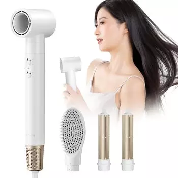 Красивая сотня ANLAN Curl Double Care Kuru Kuru Large Air High Speed Hair Quick Lustrous Straight Heat Brush 200 миллионов отрицательных 3 уровня