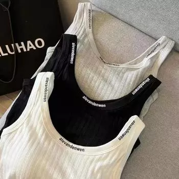 Красивая спина, жилет-слинг, женская накладка на грудь, чувство дизайна, внутри и снаружи, летний низ, бюстгальтер U-образной формы, встроенное нижнее белье average size 80-65kg