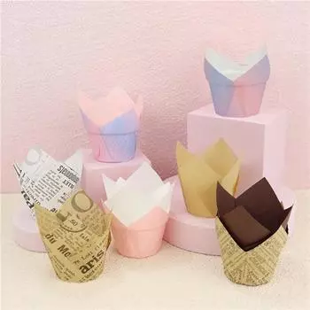 Красивая термостойкая маслостойкая мультиформная компактная подкладка для кексов для десертов для подкладки для кексов в ресторане 1