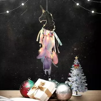 Красивая творческая форма Легко повесить светодиодный ловец снов Настенное украшение Украшения Для дома