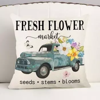 Красивая весенняя наволочка, красивая, мягкая, декоративная A