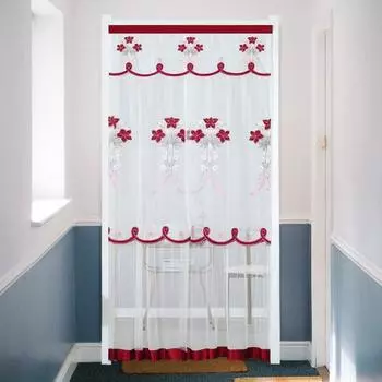 Красивая занавеска для двери, шумоподавление, защита от комаров, легкая занавеска без удара, занавеска для оконной двери, товары для дома 210cm зелёный