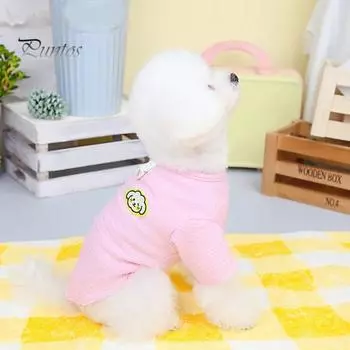 Красиво с тяговым кольцом Тонкое мастерство Жилет для домашних животных Pet Puppy Dog Двуногий жилет Рубашка Повседневная одежда XL светло-фиолетовый