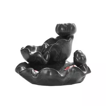 Красиво водопад курильница спокойные эмоции керамическое украшение зелёный