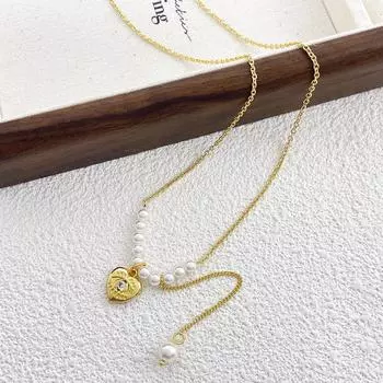 Красивое и элегантное жемчужное ожерелье, женская мода, простота и высокий смысл, очаровательный кулон, невыцветающие украшения.