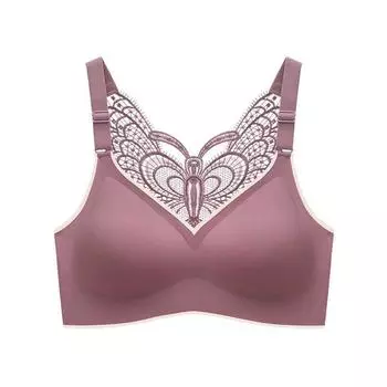 Красивое и удобное женское нижнее белье без стального кольца, сексуальный латексный бюстгальтер, тонкий непровисающий бюстгальтер M