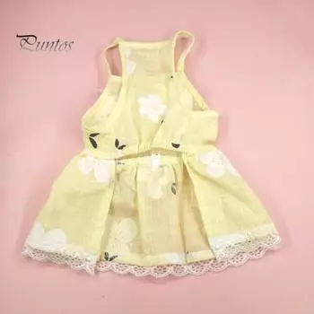 Красивое кружевное мягкое платье для питомца, сетчатое платье для щенка и котенка, одежда для питомцев M розовый