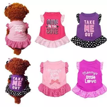 Красивое платье для домашних животных с узором в виде сердца. Инновационное тонкое трикотажное хлопковое платье для собак на каждый день. XS арбуз красный